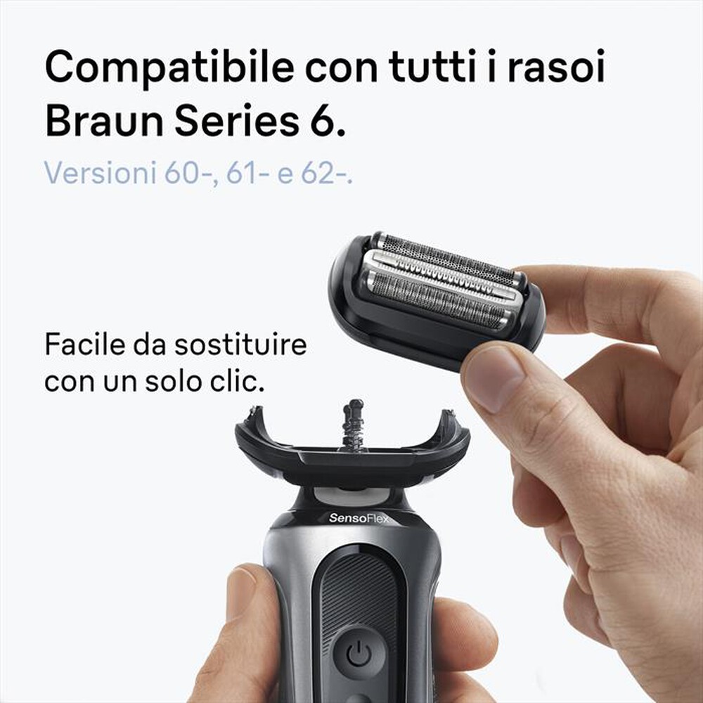 Immagine del prodotto BRAUN - Testina Di Ricambio ORIGINALE MALHRREMKP 64B-NERO