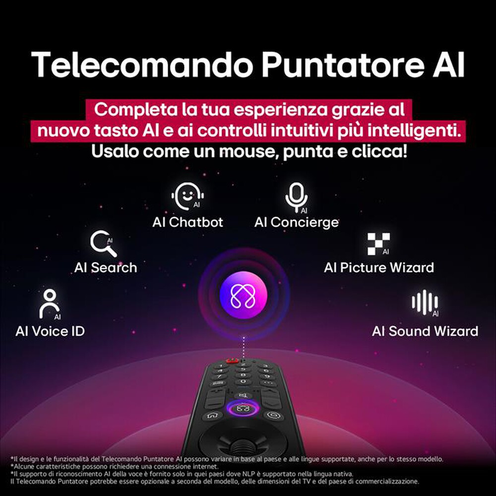 Immagine del prodotto LG - Smart TV MINI LED UHD 4K 65" AI 65QNED70A6A-Nero
