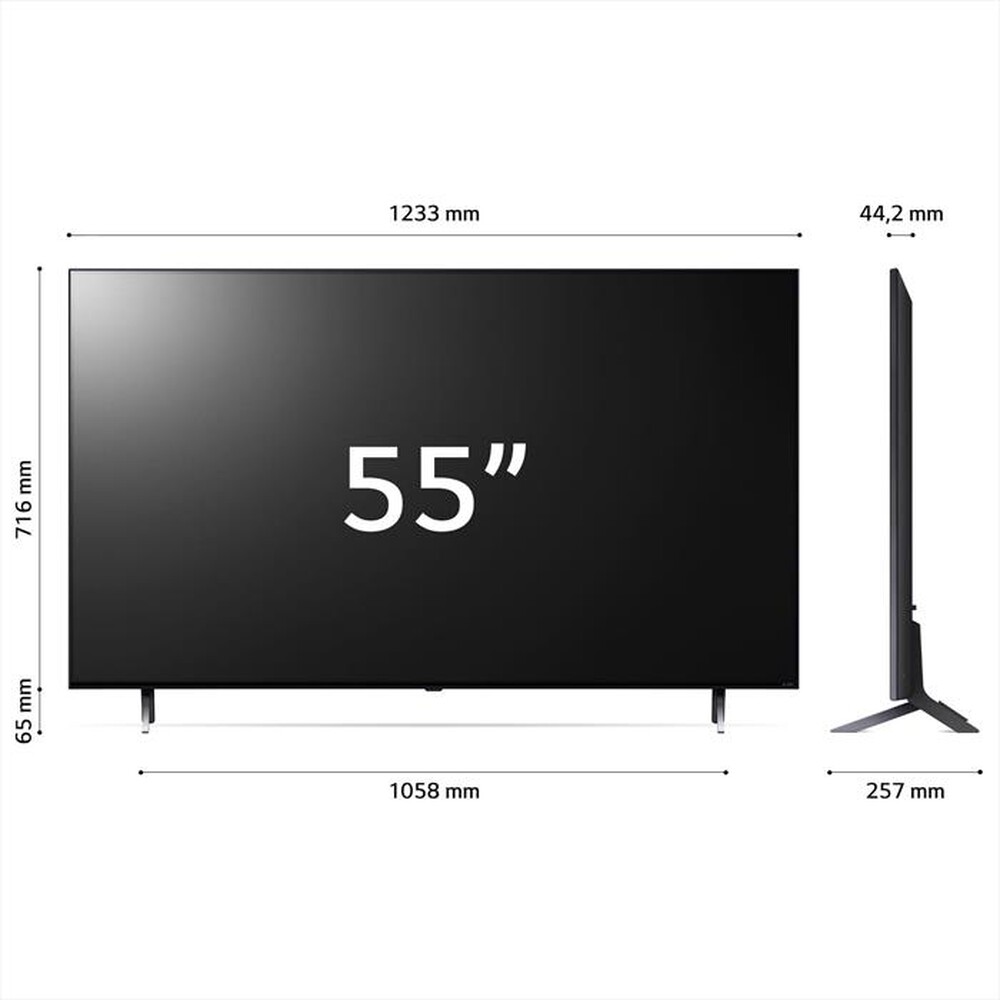 Immagine del prodotto LG - Smart TV QNED Serie QNED77 4K 55" 55QNED776RB-Essence Graphite