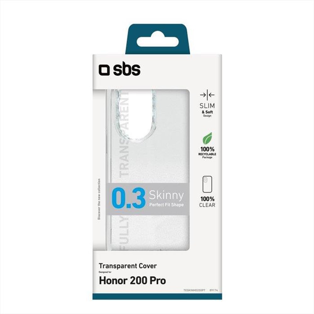 Immagine del prodotto SBS - Cover Skinny TESKINHO200PT per Honor 200 Pro-Trasparente