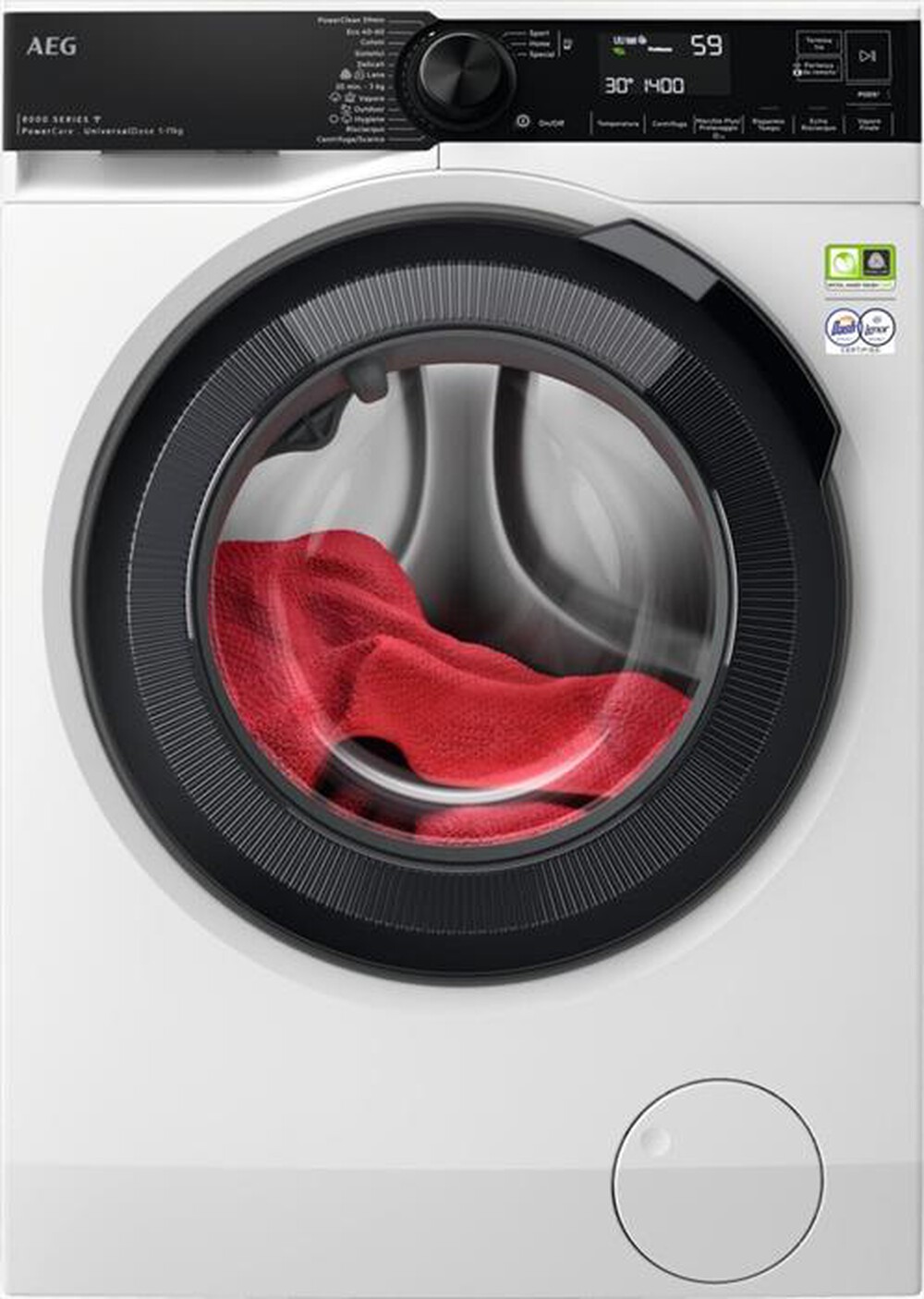 Immagine del prodotto AEG - Lavatrice LR8H114BY 11 Kg Classe A-Bianco/obl&ograve; nero