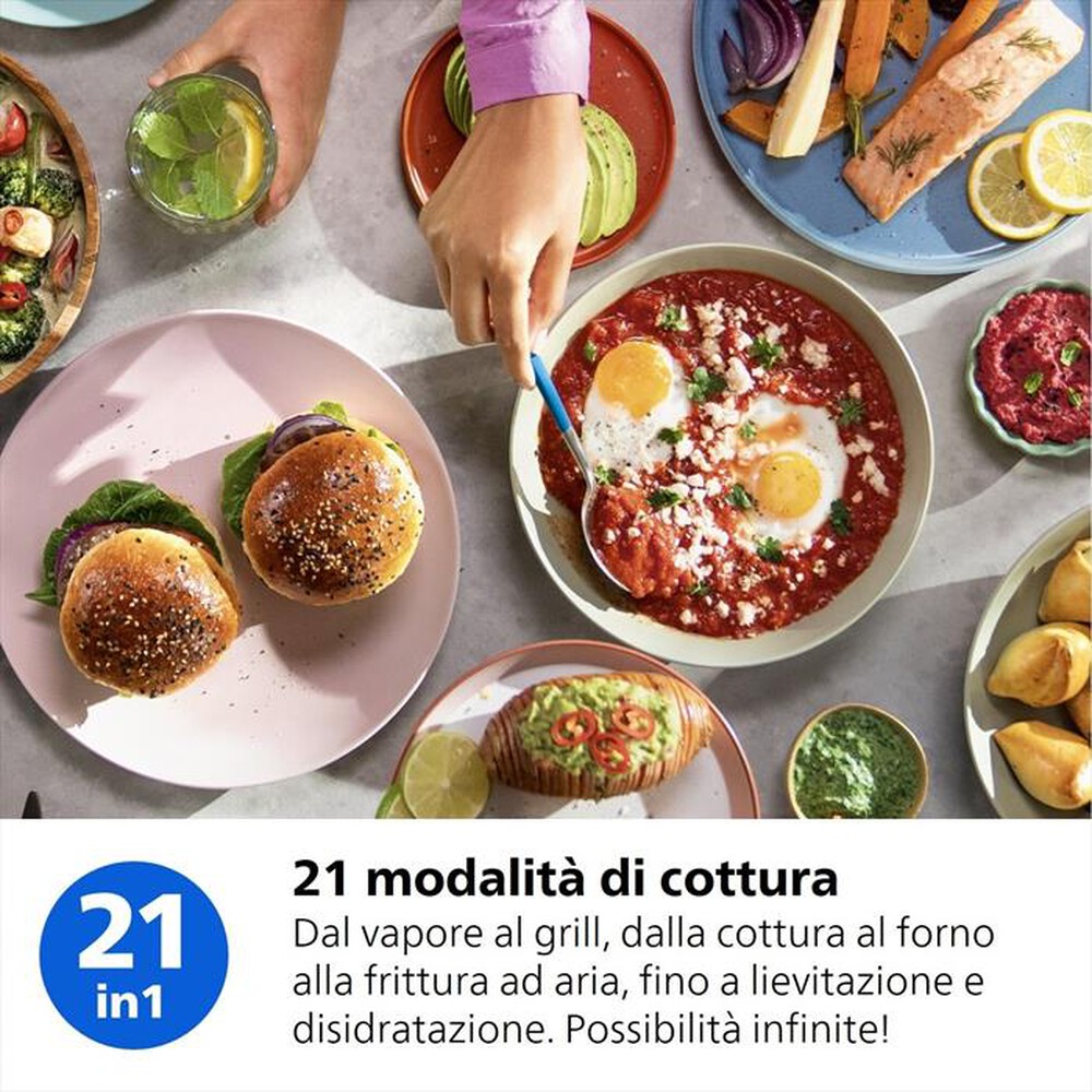 Immagine del prodotto PHILIPS - Friggitrice ad aria AIRFRYER SERIE 5000 NA543/00-Nero/Champagne