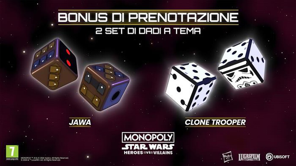 Immagine del prodotto UBISOFT - MONOPOLY: STAR WARS HEROES VS VILLAINS PS5