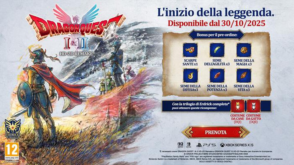 Immagine del prodotto BANDAI SQUARE ENIX - DRAGON QUEST I & II HD-2D REMAKE NSW2