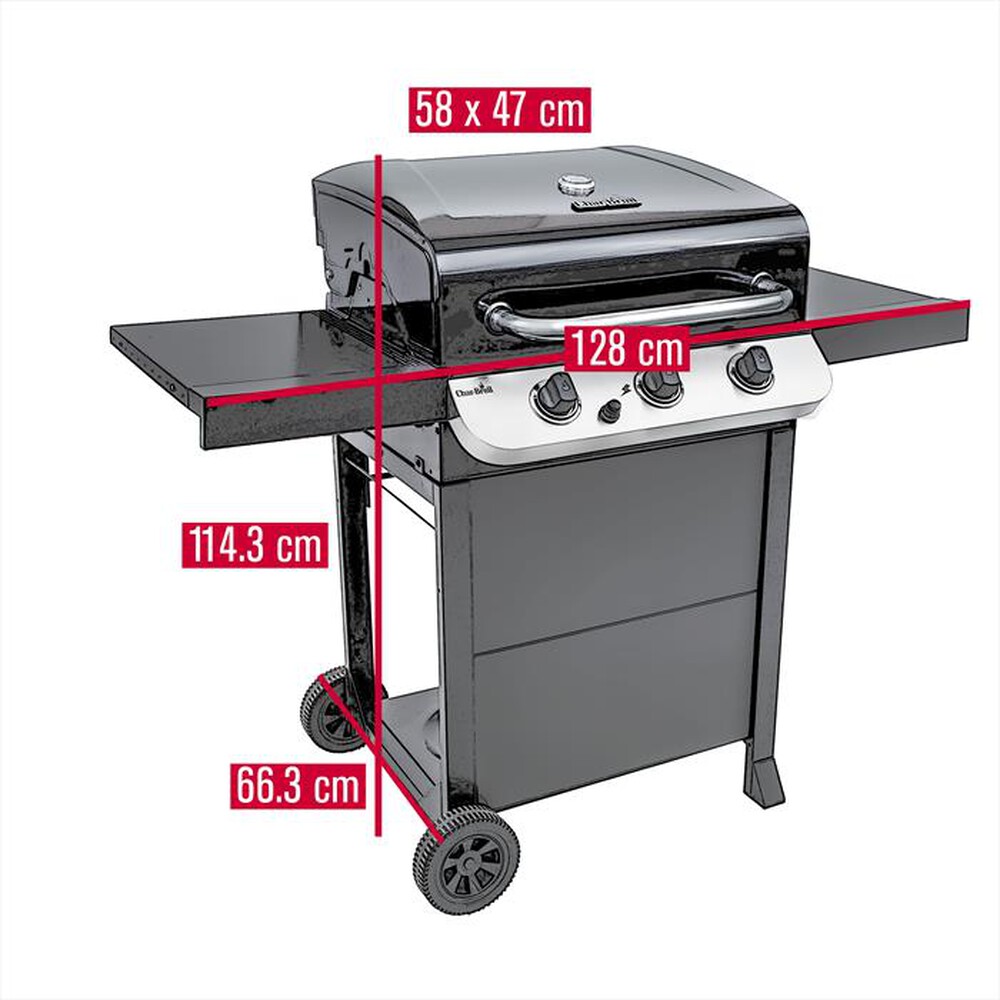 Immagine del prodotto CHAR-BROIL - Barbecue 140849-Nero