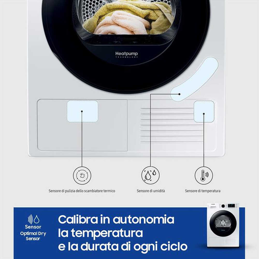 Immagine del prodotto SAMSUNG - Asciugatrice DV80CGC2B0AEET 8Kg Classe C-Bianco