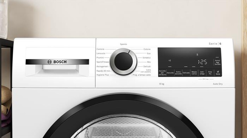 Immagine del prodotto BOSCH - Asciugatrice Serie 6 WQG233D1II 8Kg Classe C-Bianco