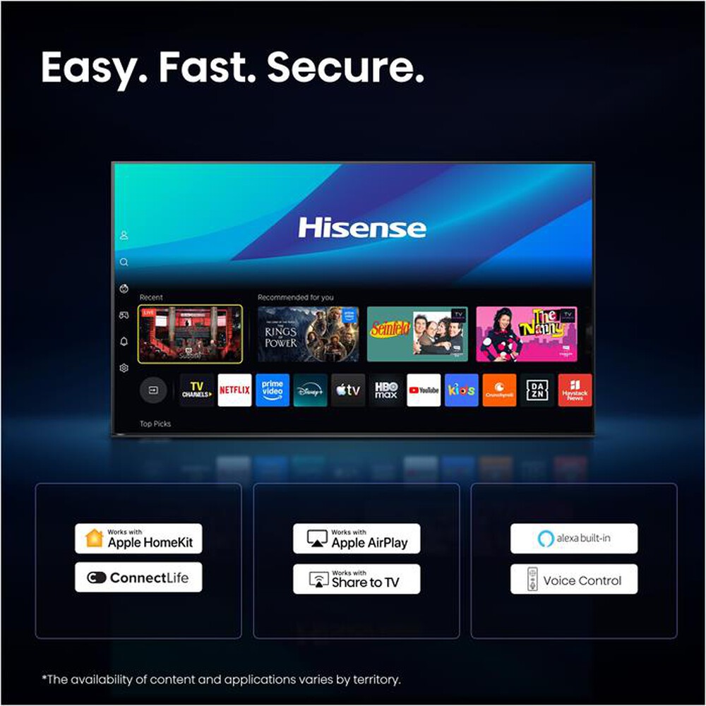 Immagine del prodotto HISENSE - Smart TV Mini LEDUHD 4K  75" 75U79SE-NERO