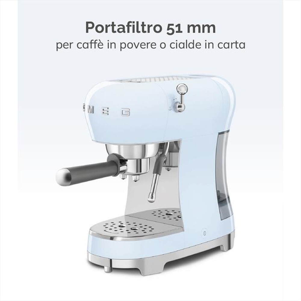 Immagine del prodotto SMEG - Macchina da Caff&egrave; Espresso 50's Style - ECF02BLEU-Nero LUCIDO