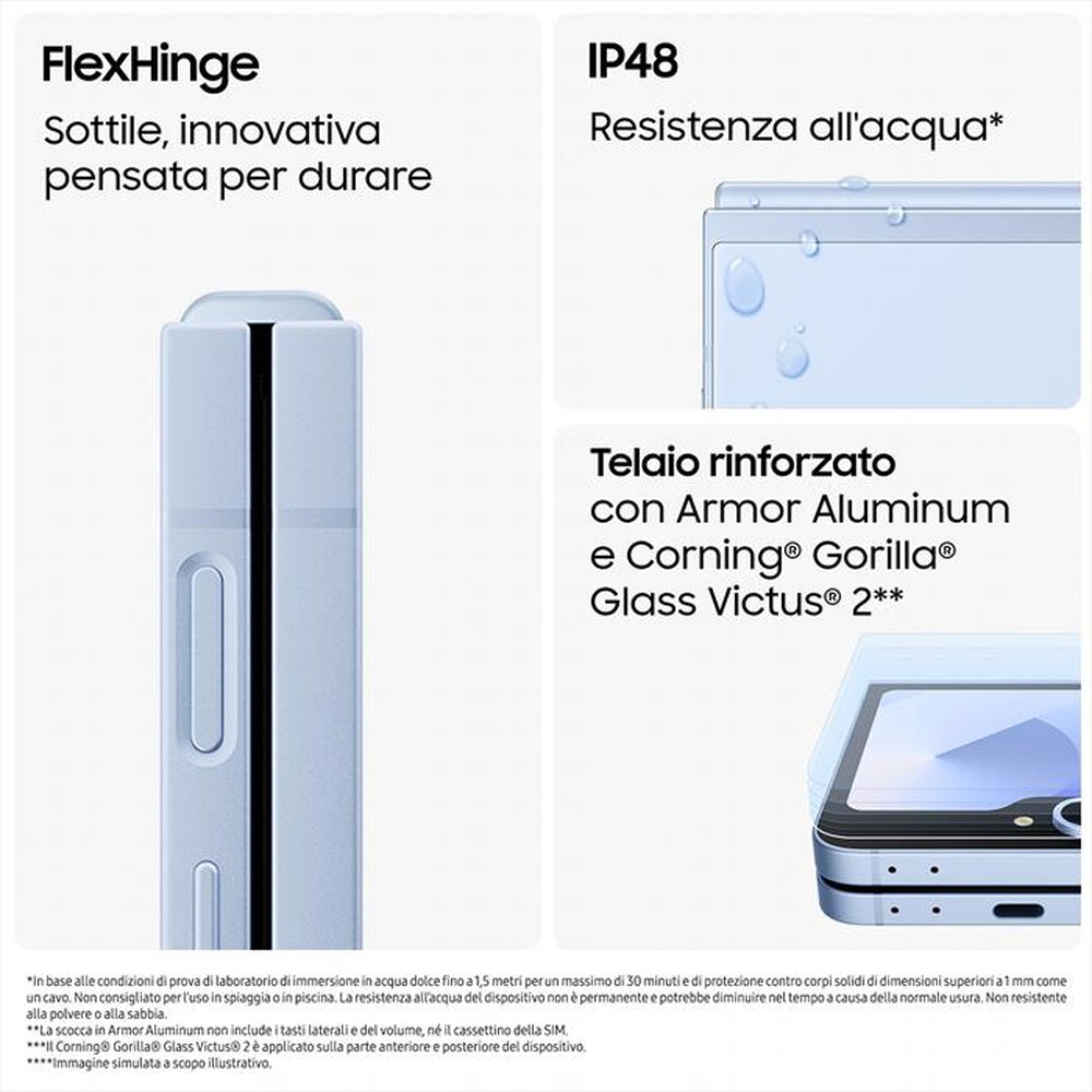 Immagine del prodotto SAMSUNG - Galaxy Z Flip6 12+512GB-Silver Shadow