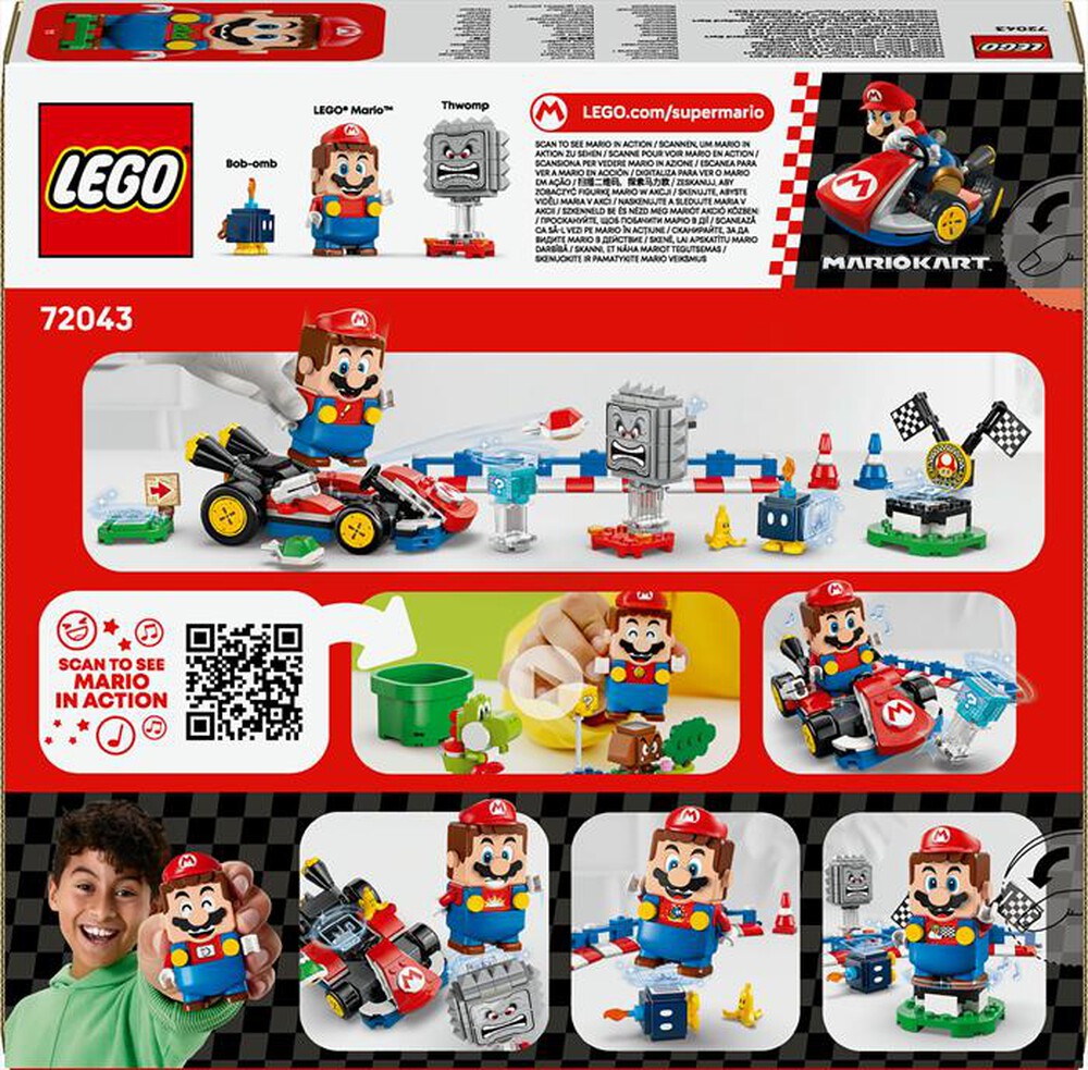 Immagine del prodotto LEGO - Mario Kart Mario interattivo e Kart standard 72043