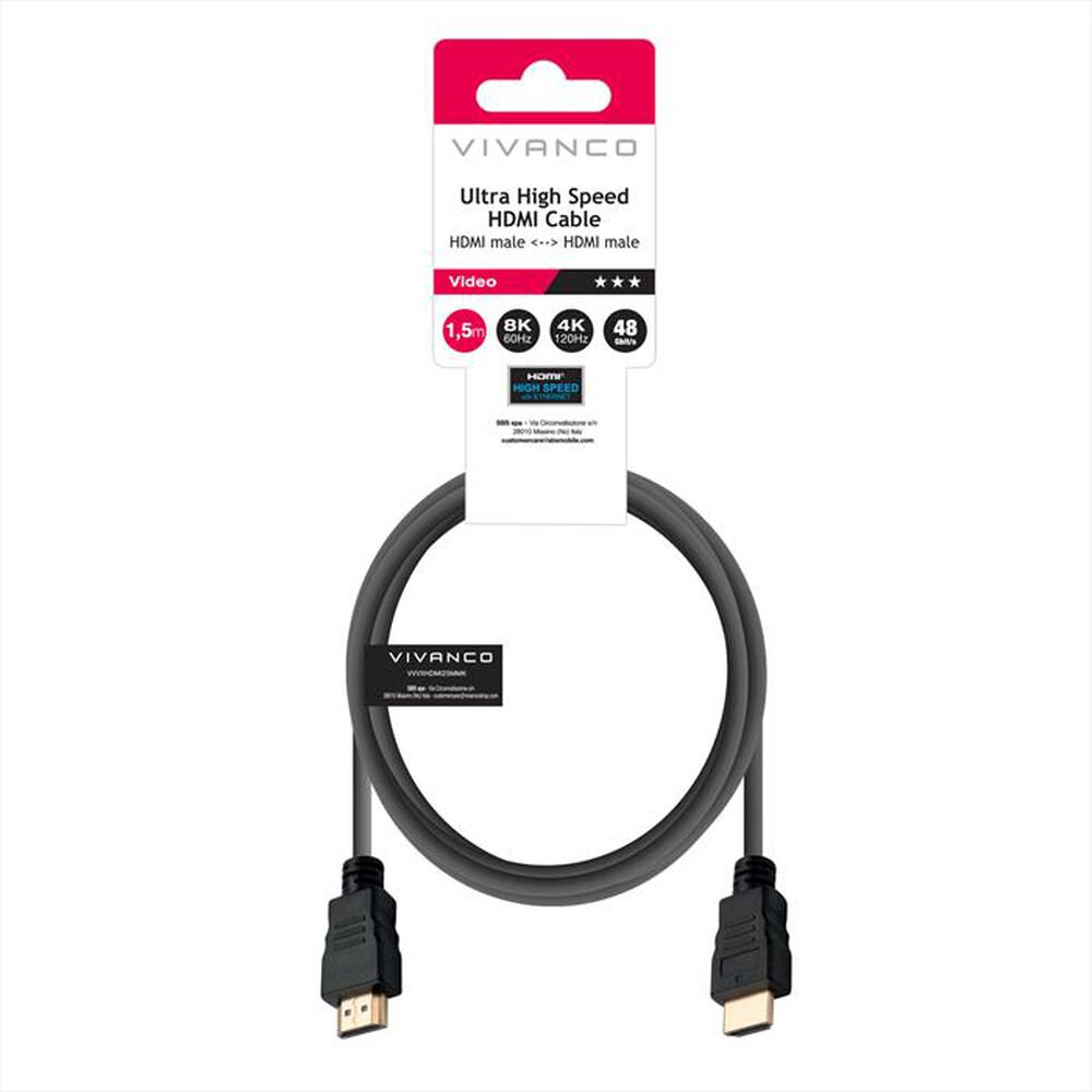 Immagine del prodotto SBS - Ultra HDMI cavo with ethernet,-Nero