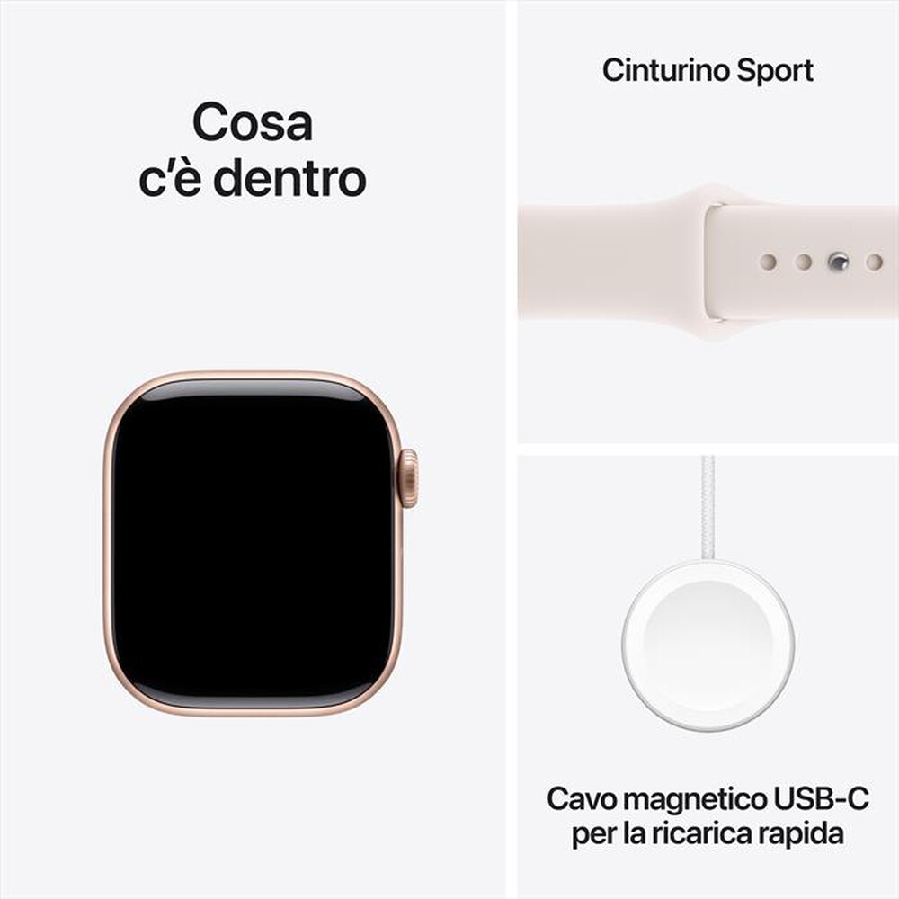 Immagine del prodotto APPLE - Watch Series 11 GPS + Cellular 42mm Alluminio-Oro Rosa - Band Rosa Fard S/M