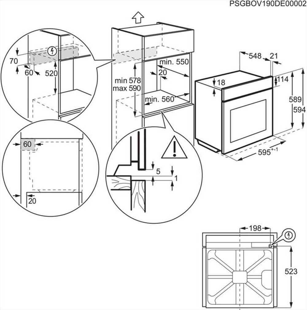 Immagine del prodotto AEG - Forno incasso elettrico TR7PB731ST Classe A++-Nero