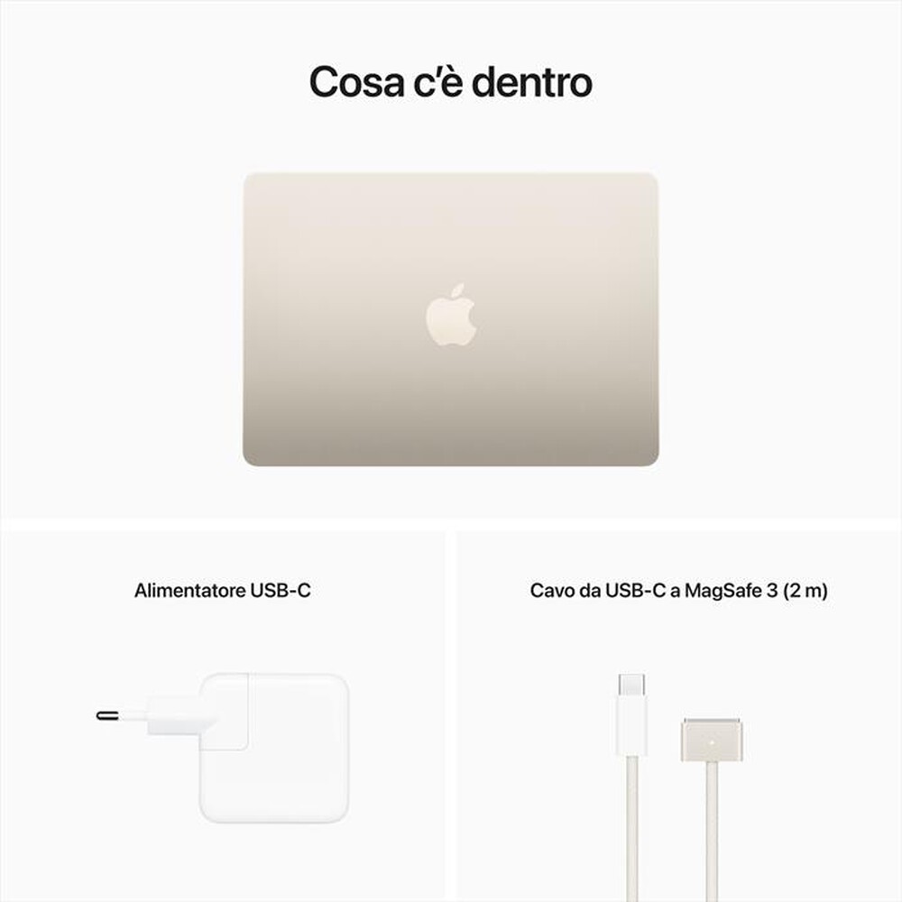 Immagine del prodotto APPLE - MacBook Air 13 M2 8-core CPU 8-core GPU 256GB SSD-Galassia
