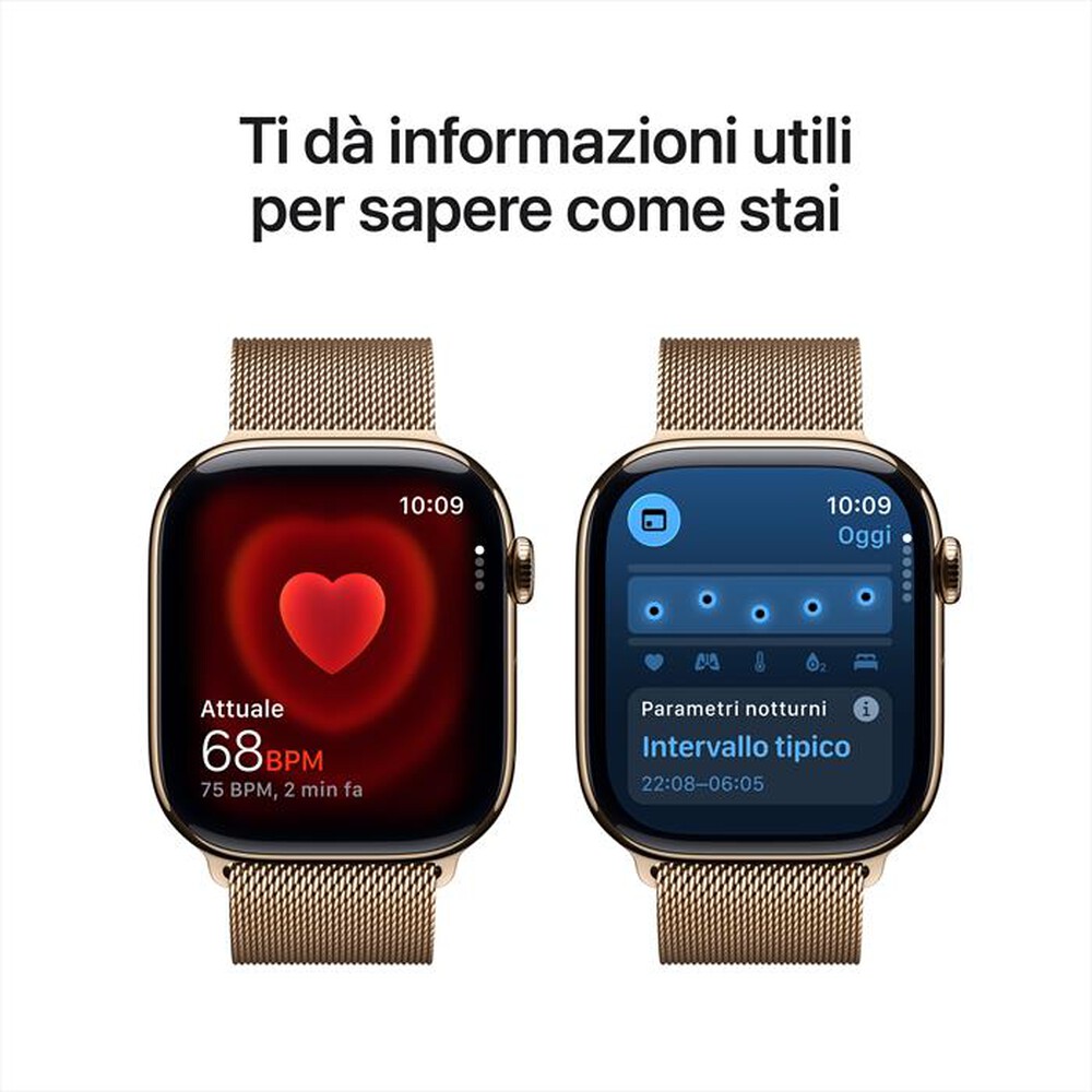 Immagine del prodotto APPLE - Watch Series 11 GPS + Cellular 46mm Titanio-Oro - Loop Milanese Oro - M/L