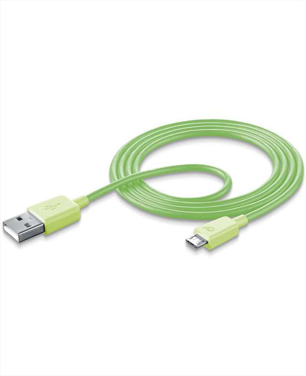 Immagine del prodotto CELLULARLINE - USB Data Cable - Micro USB-Verde