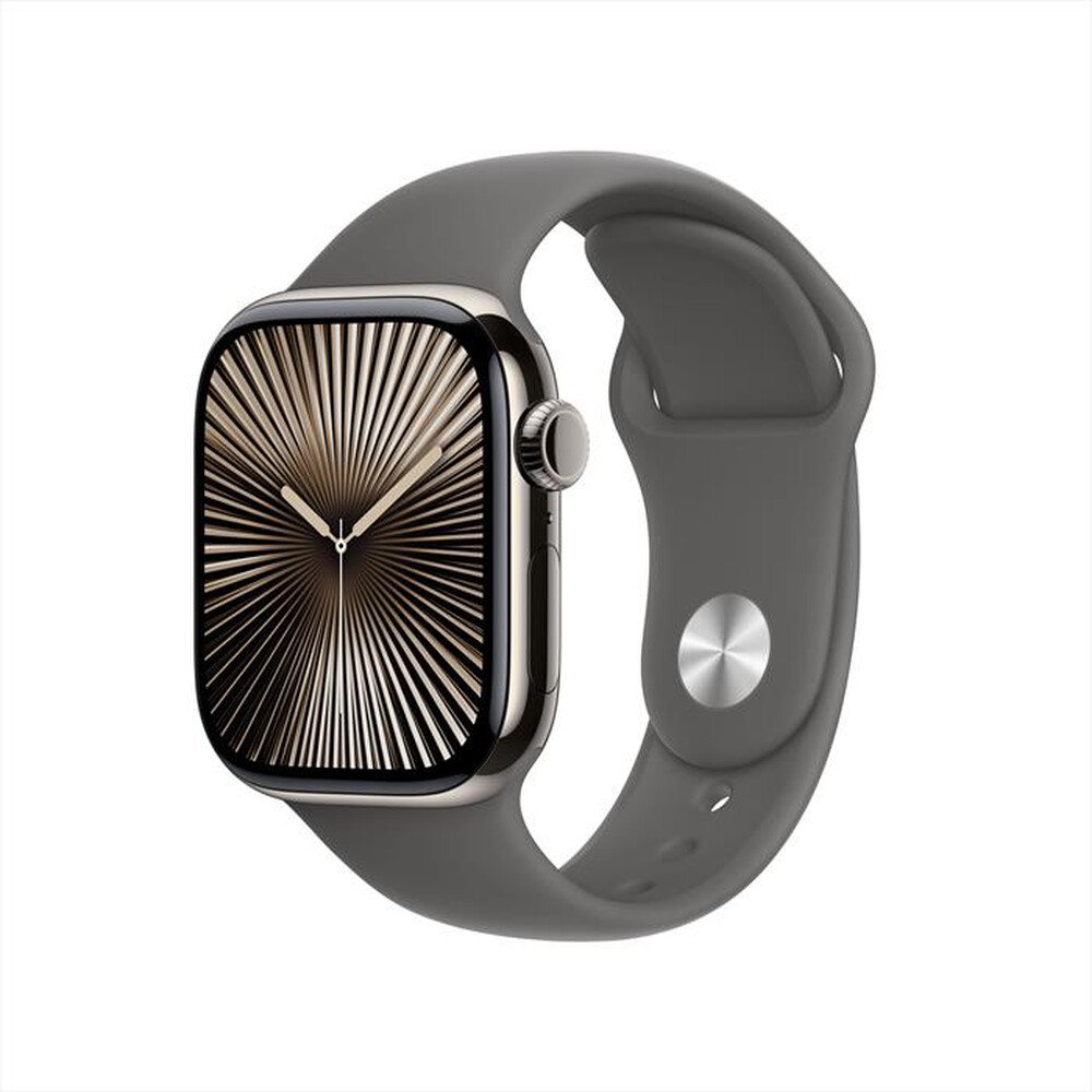 Immagine del prodotto APPLE - Watch Series 10 GPS + Cellular 42mm Titanio-Naturale - Sport Band Grey S/M