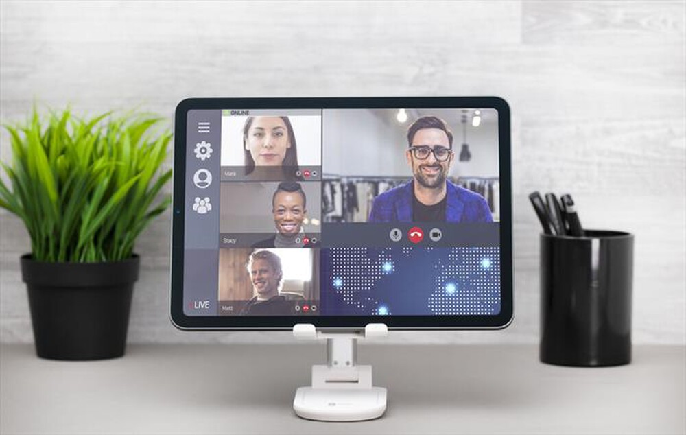 Immagine del prodotto CELLULARLINE - TABLESTANDW Supporto da tavolo-Bianco