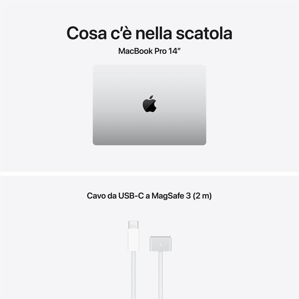 Immagine del prodotto APPLE - MacBook Pro 14" M5 Pro Core 15 CPU 16 GPU 24GB 2TB-Argento