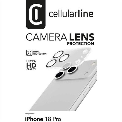 CELLULARLINE - CAMERA LENS - IPHONE 18 PRO-Trasparente
