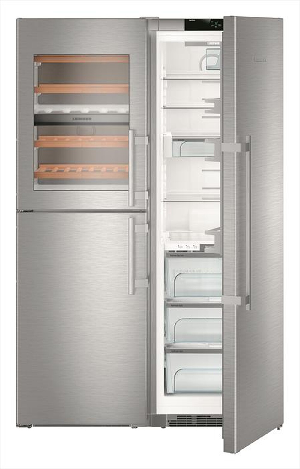 Immagine del prodotto LIEBHERR - Frigorifero side by side SBSES 8496-21 Classe D-Acciaio SmartSteel