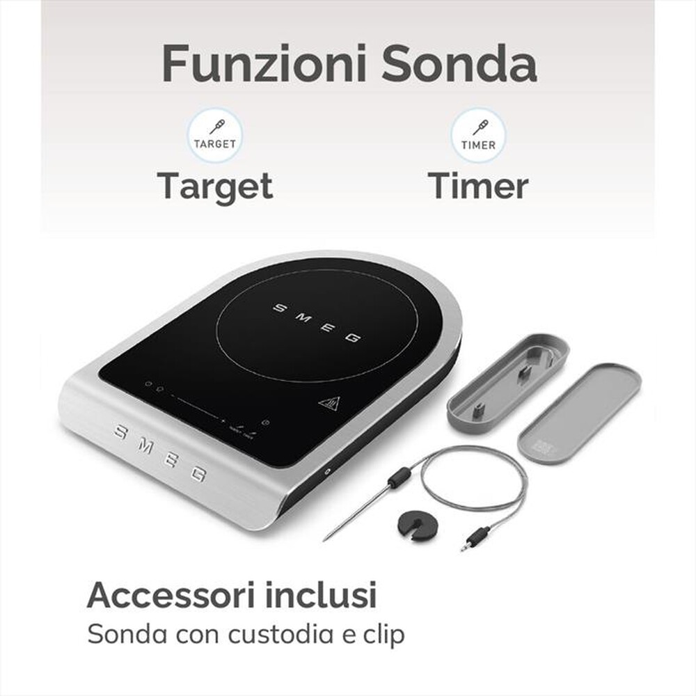 Immagine del prodotto SMEG - Piastra a induzione portatile PIC01BLMEU-Nero Opaco