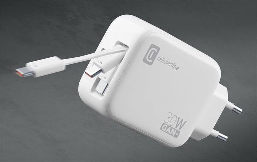 Immagine del prodotto CELLULARLINE - RETRACTABLE POWER 30W-Bianco