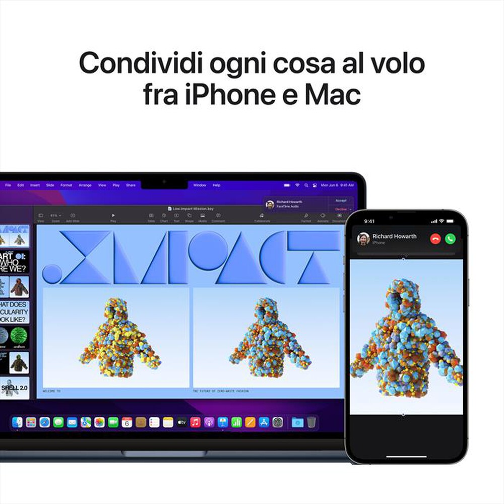 Immagine del prodotto APPLE - MacBook Air 13 M2 8-core CPU 8-core GPU 256GB SSD-Mezzanotte