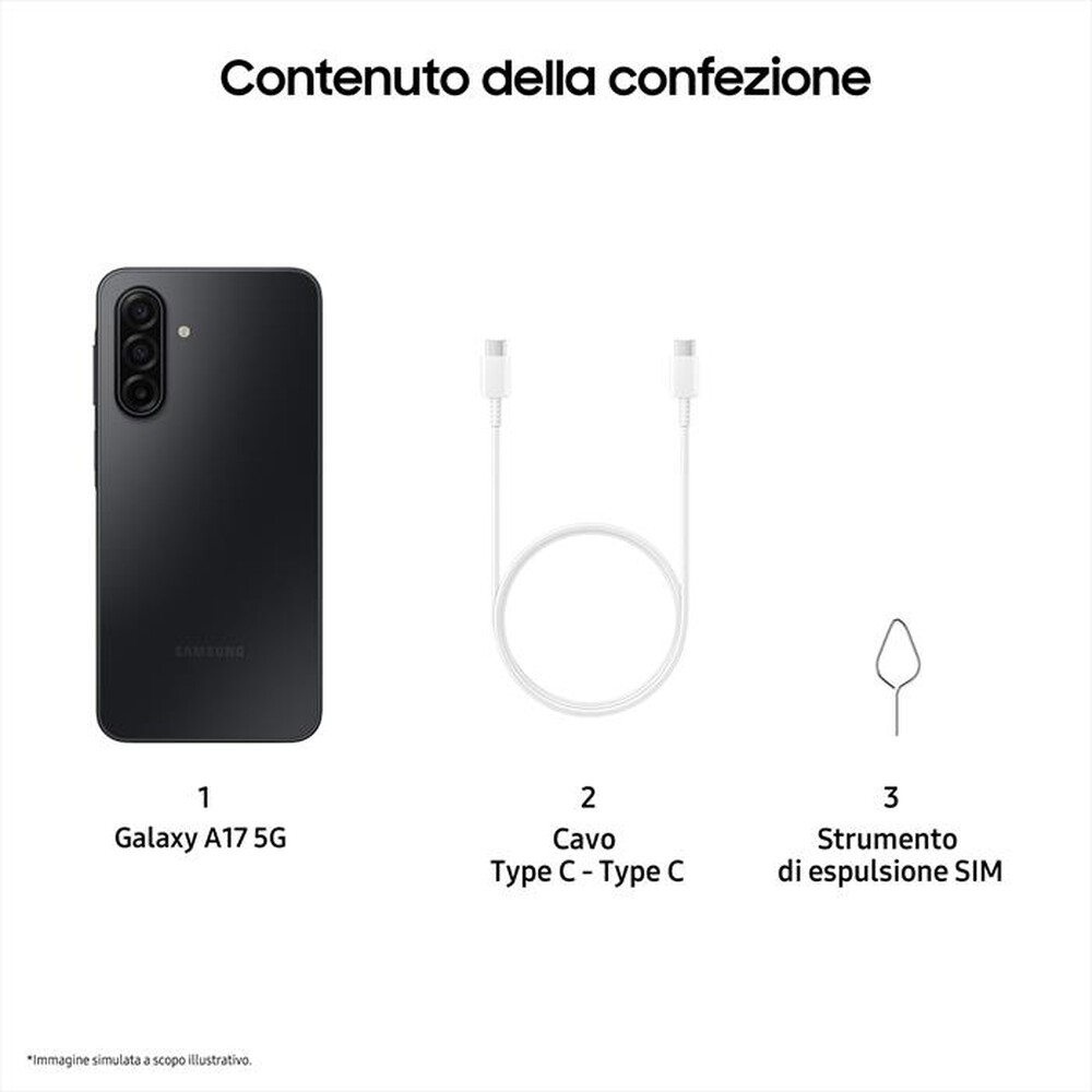 Immagine del prodotto WIND - 3 - SAMSUNG Galaxy A17 5G 128GB-Nero