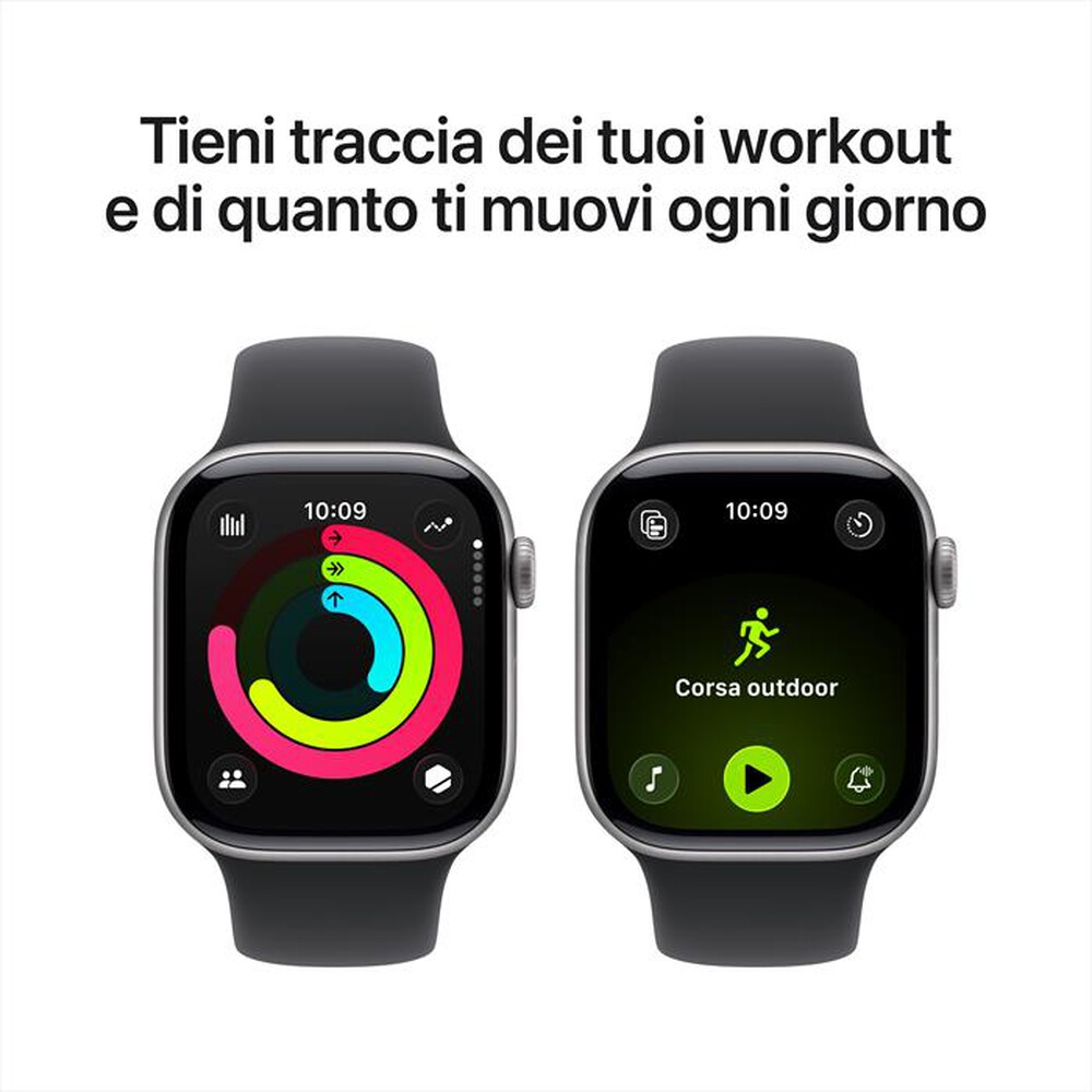 Immagine del prodotto APPLE - Watch Series 11 GPS + Cellular 42mm Alluminio-Grigio - Sport Band Nero - M/L