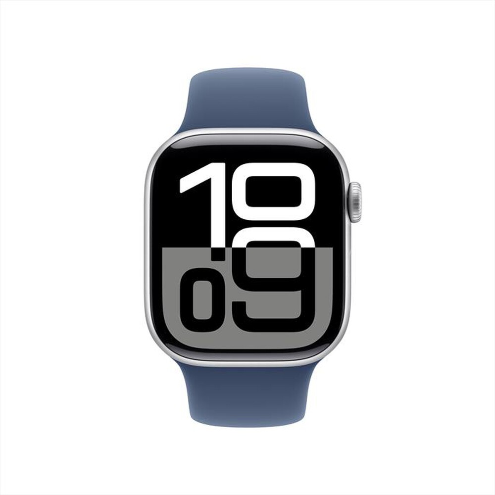 Immagine del prodotto APPLE - Watch Series 10 GPS 42mm Alluminio-Argento - Sport Band Denim S/M