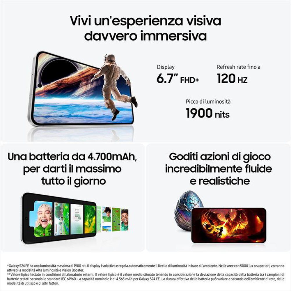 Immagine del prodotto VODAFONE - S24 FE 128GB-Graphite