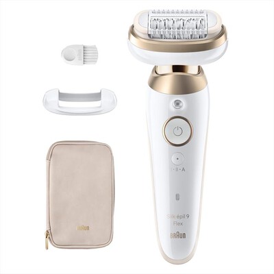 BRAUN - Epilatore SILK-&Eacute;PIL 9 9-011-BIANCO/ORO