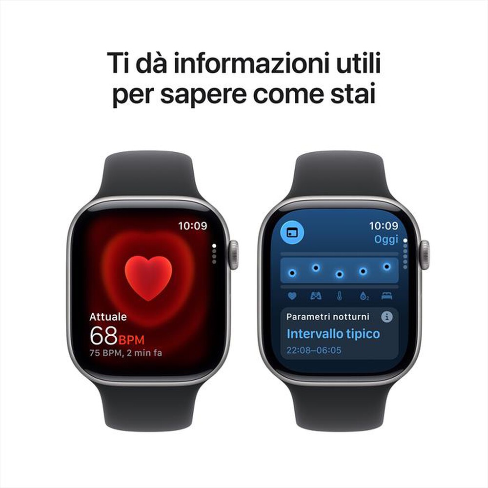 Immagine del prodotto APPLE - Watch Series 11 GPS 46mm Alluminio-Grigio - Sport Band Nero - M/L