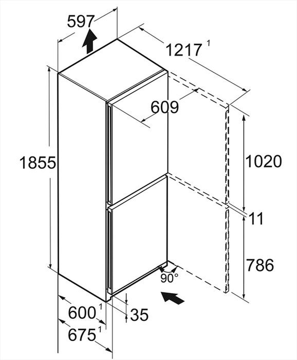 Immagine del prodotto LIEBHERR - Frigorifero combinato CBNSFD 5223-20 Classe D-SteelFinish / Silver