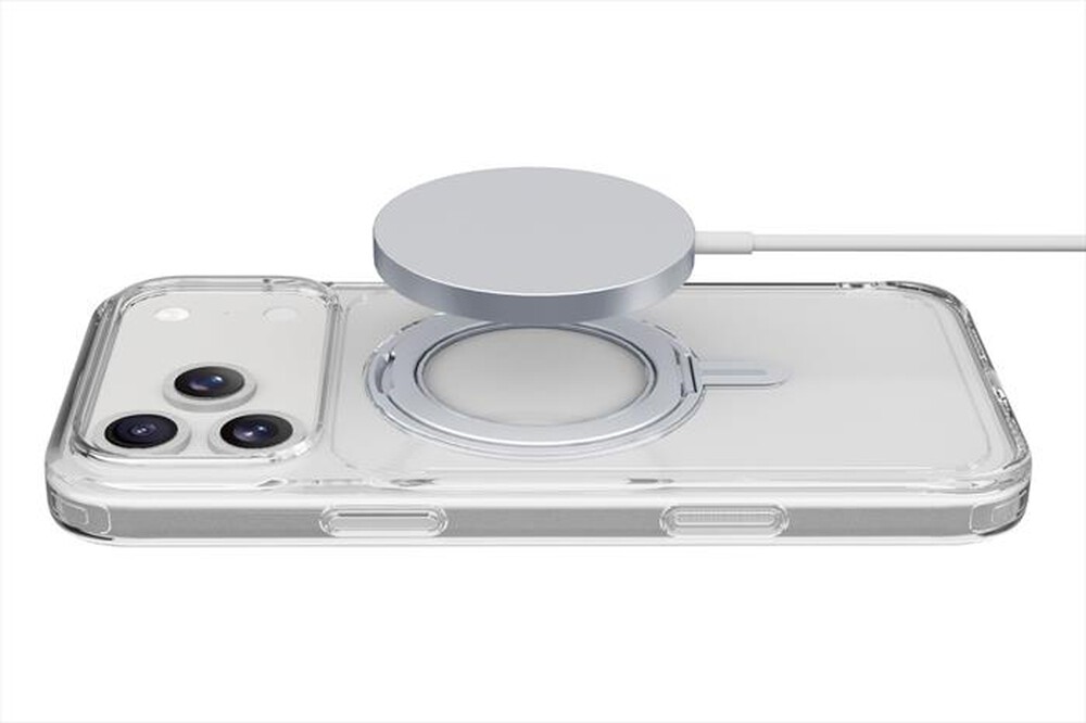 Immagine del prodotto CELLULARLINE - Custodia anello rotabile SPIN MAG IPHONE 17 PRO-Trasparente