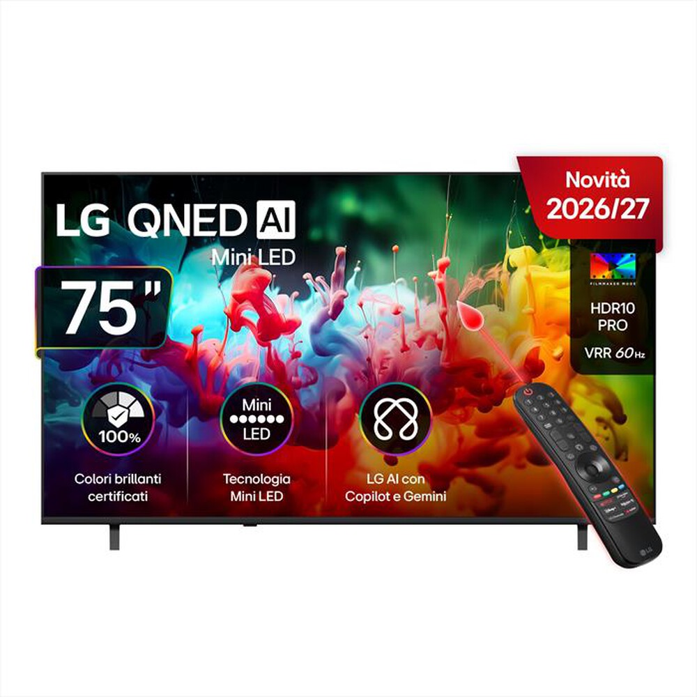 Immagine del prodotto LG - Smart TV 75" QNED AI MINILED QNED70B 75QNED70B6A-Charcoal Black