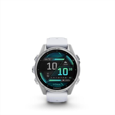 GARMIN - Smartwatch FENIX 8, 43MM-Argento / Bianco