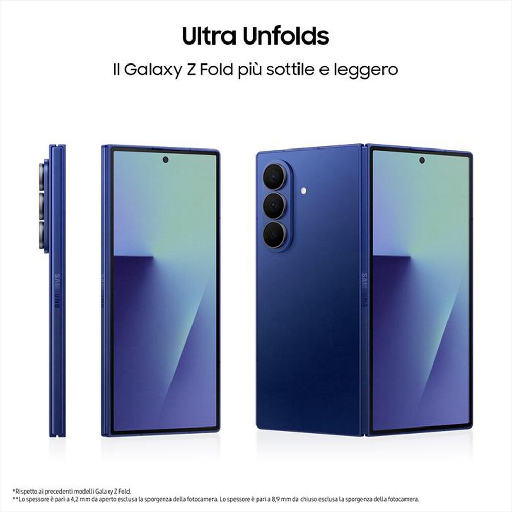 Immagine del prodotto SAMSUNG - Galaxy Z Fold7 12+512GB-Jet Black