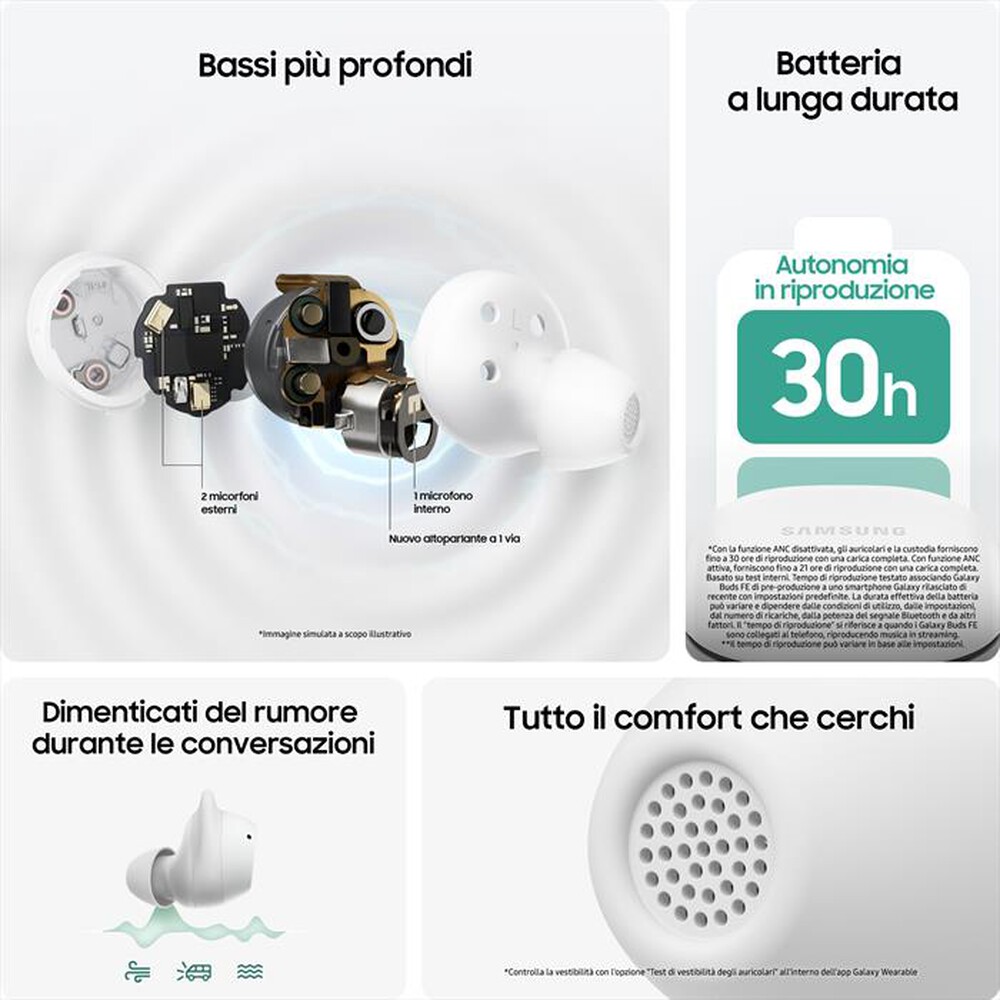 Immagine del prodotto SAMSUNG - Galaxy Buds FE Auricolari senza filo BT-Graphite