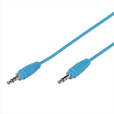 VIVANCO - Cavo Audio ST Jack 3,5 mm-Blu
