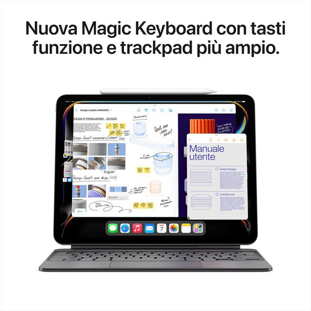Immagine del prodotto APPLE - iPad Pro 13'' Wi-Fi + Cellular 2TB Standard glass-Argento