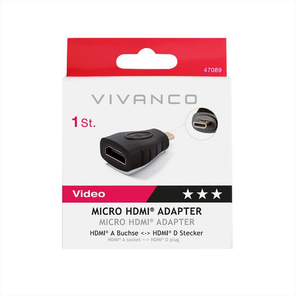 Immagine del prodotto SBS - HDMI Adapter HDMI A-socket-HDMI-Nero