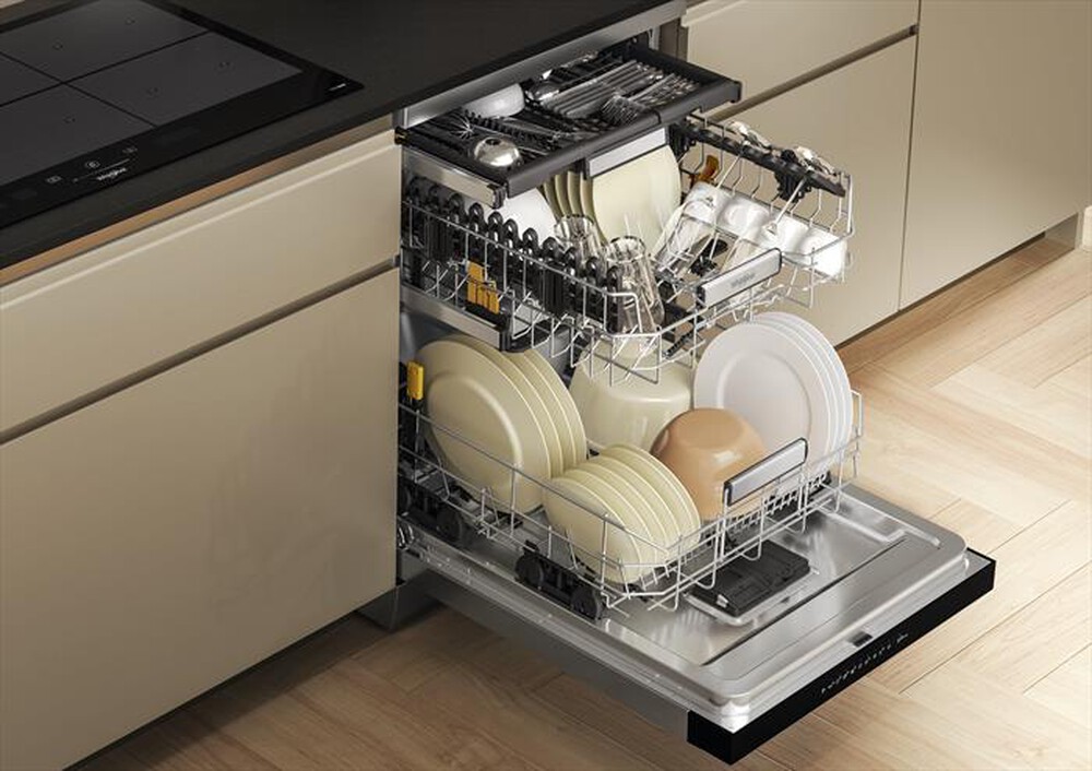 Immagine del prodotto WHIRLPOOL - Lavastoviglie MAXISPACE W7F HP43 X Classe C 15 cop-Stainless steel