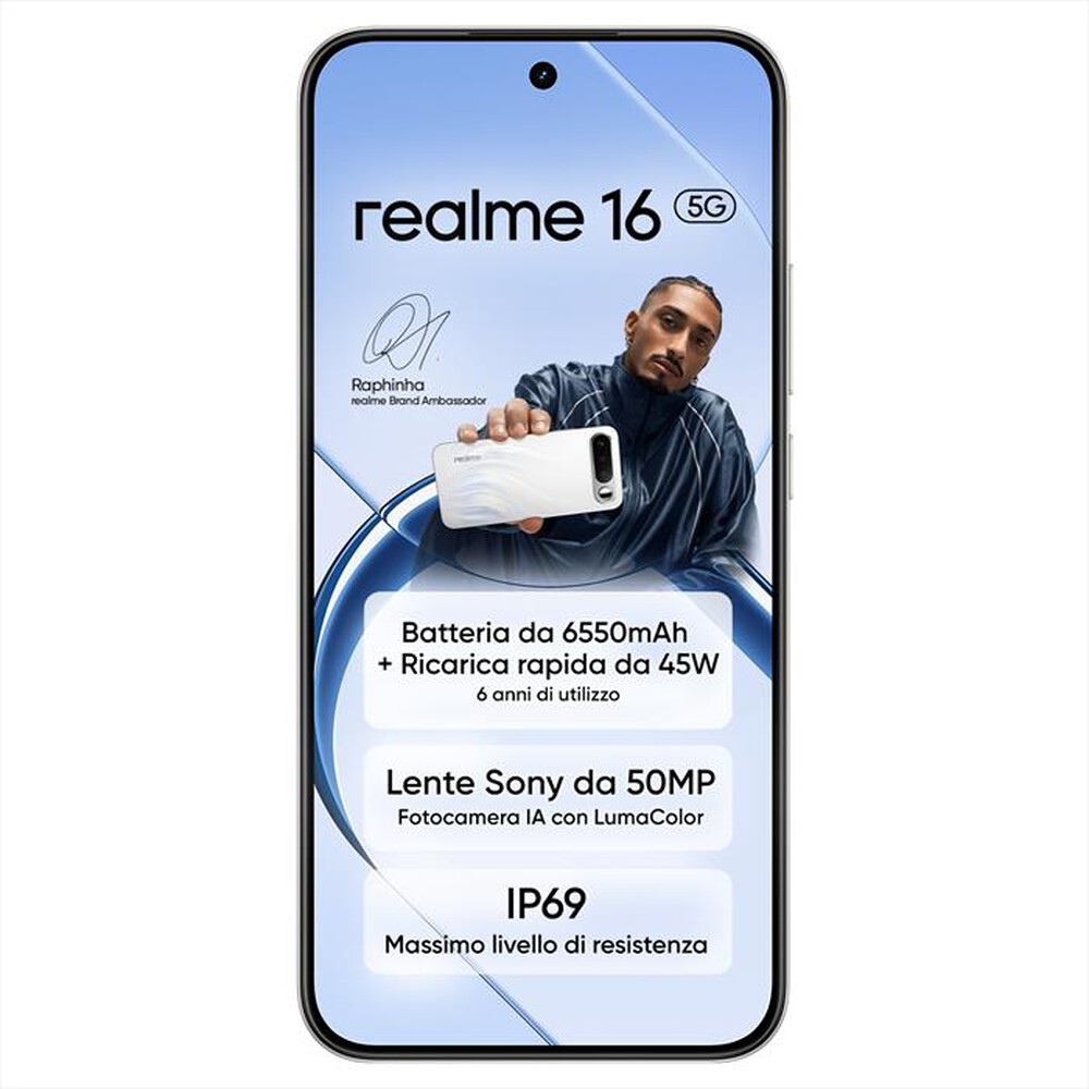 Immagine del prodotto REALME - REALME 16 5G (256GB 8GB)-AIR WHITE