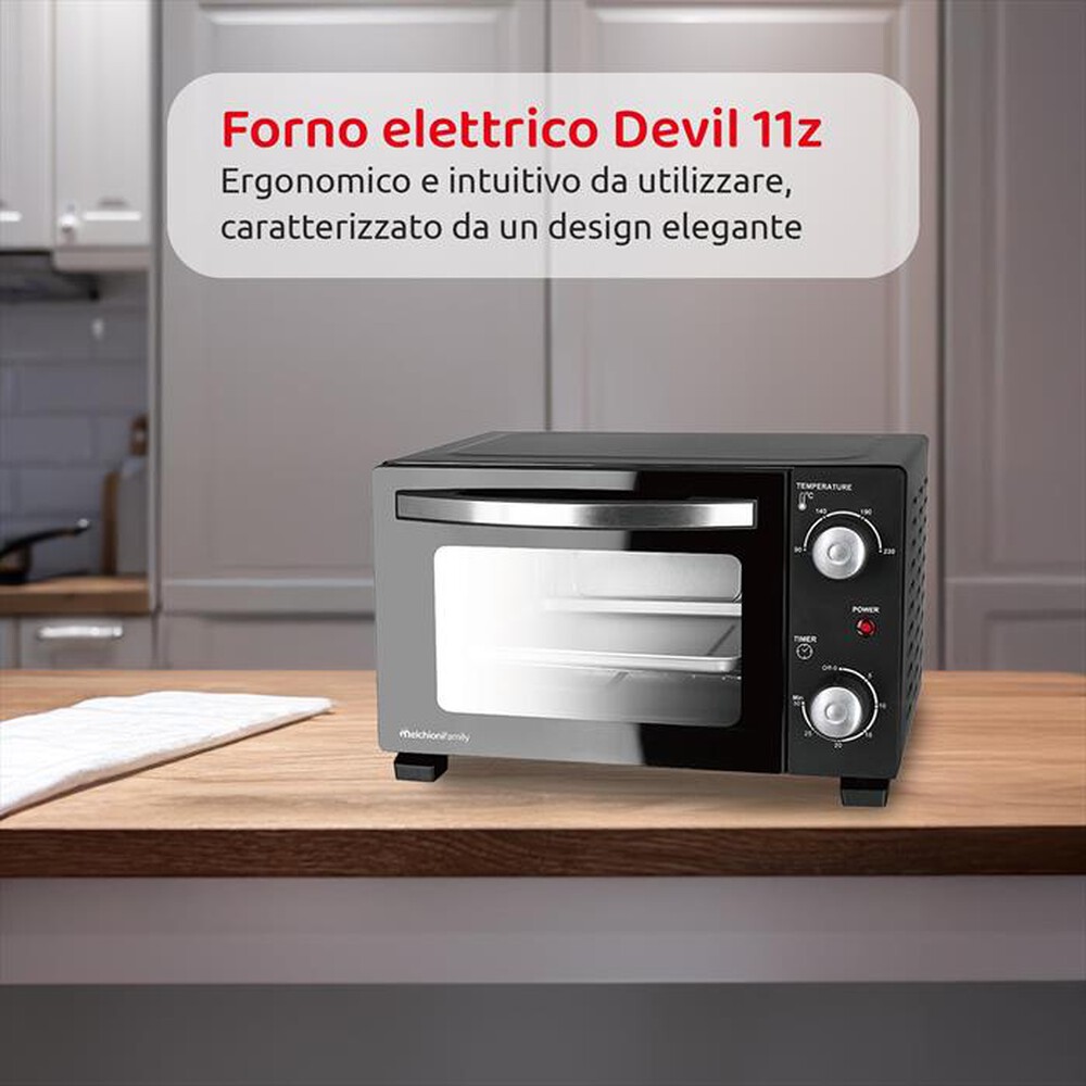 Immagine del prodotto MELCHIONI FAMILY - Fornetto elettrico DEVIL 11-nero