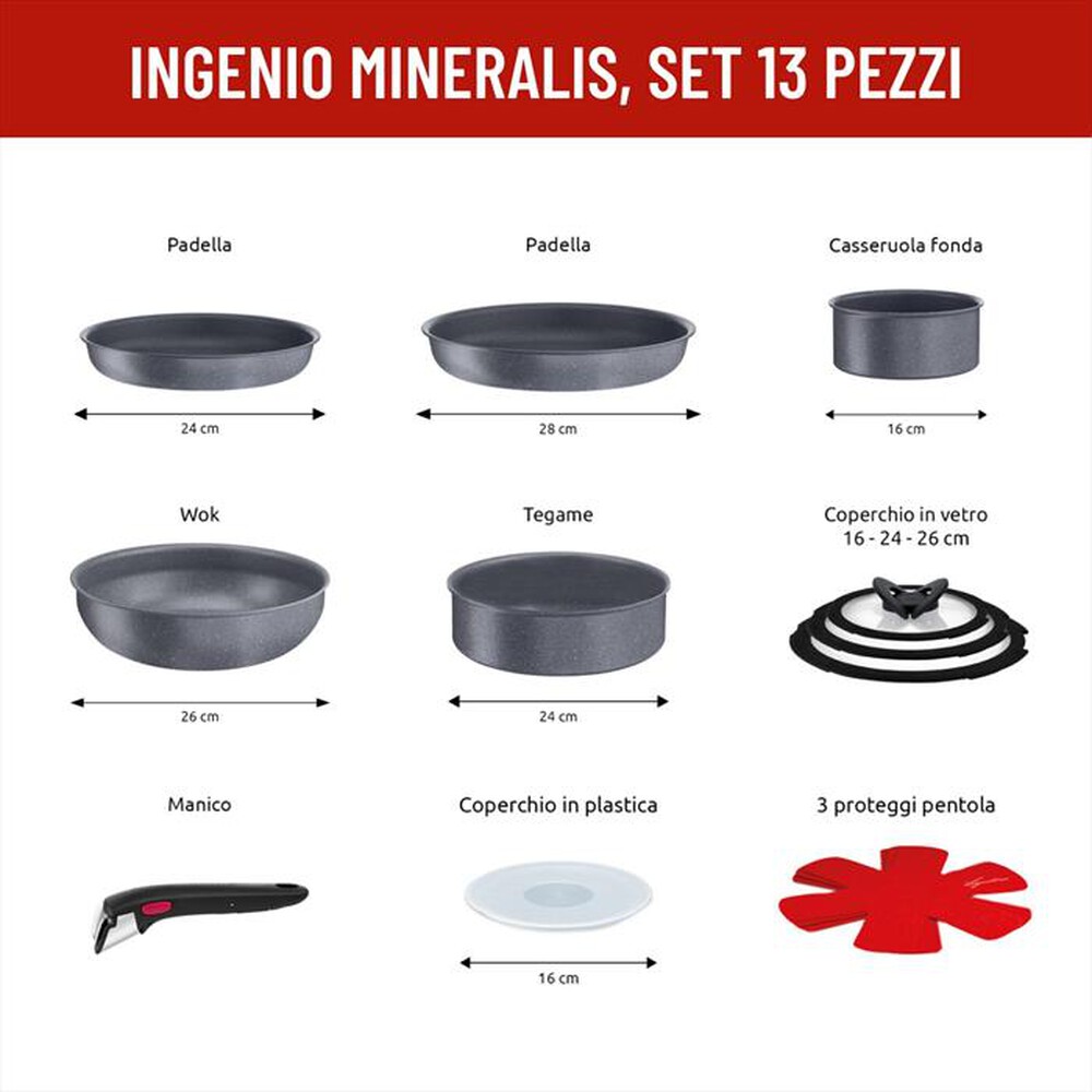 Immagine del prodotto LAGOSTINA - Ingenio Mineralis, Set 13 Pezzi