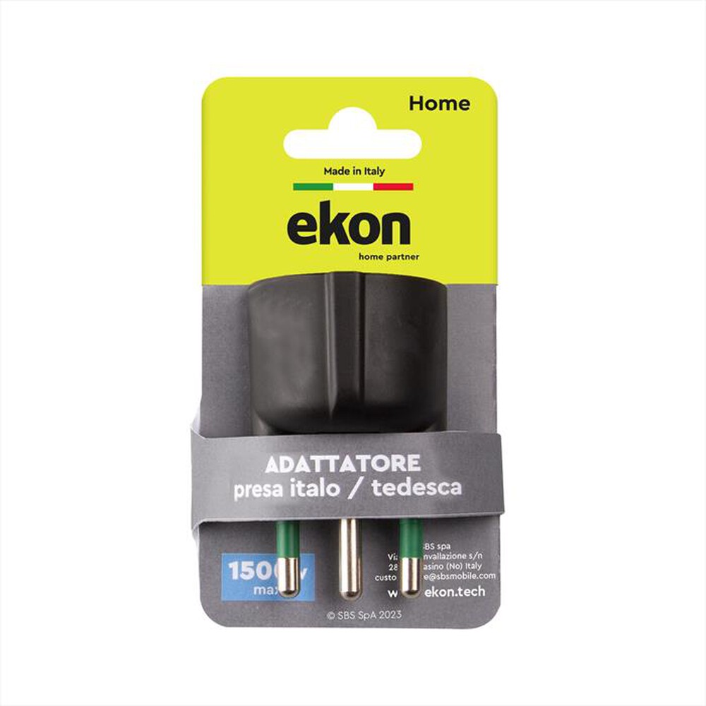 Immagine del prodotto EKON - Adattatore presa italo/tedesca 10A-Nero