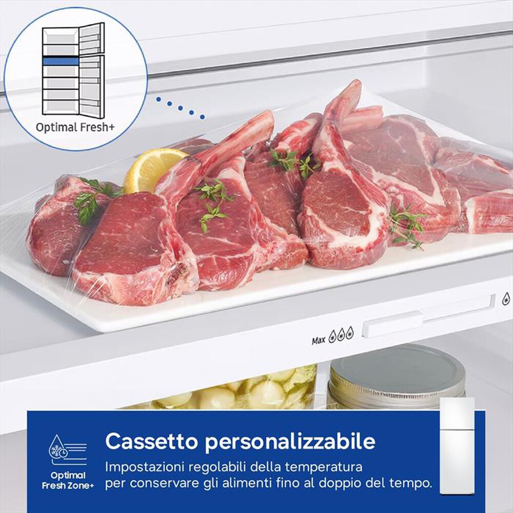 Immagine del prodotto SAMSUNG - Frigorifero 2 porte RT31CG5624WWES Classe E 305lt-Bianco